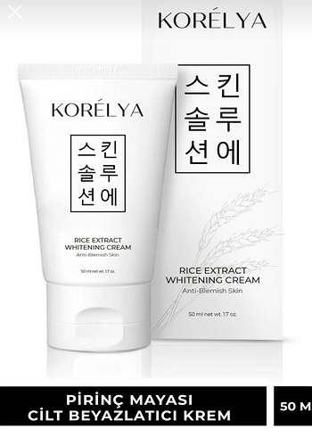 Korelya Pirinç Mayası Cilt Beyazlatıcı Krem 50 ml