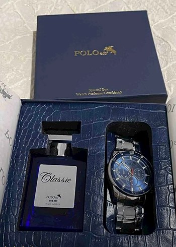 U.S Polo Assn. POLOai Klasik Erkek Kol Saati ve Parfüm Seti