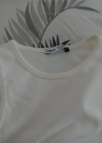 Bershka Bershka Büzgülü ve askılı kolsuz t-shirt