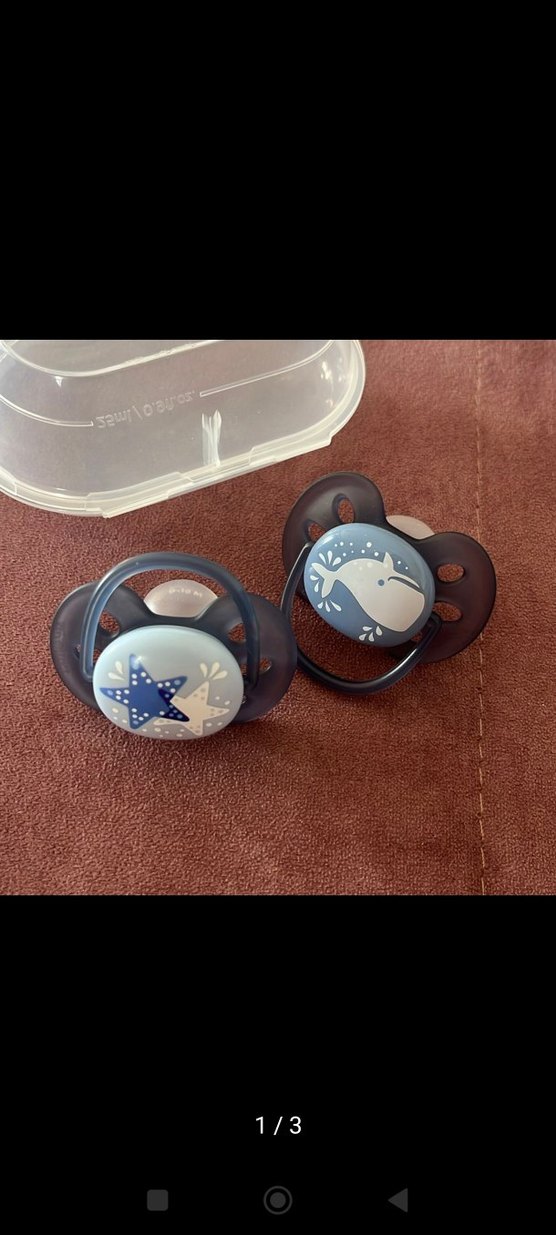 Mavi ve Gri Bebek Emziği - Görsel 3