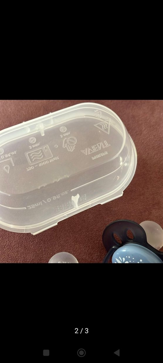 Mavi ve Gri Bebek Emziği - Görsel 2