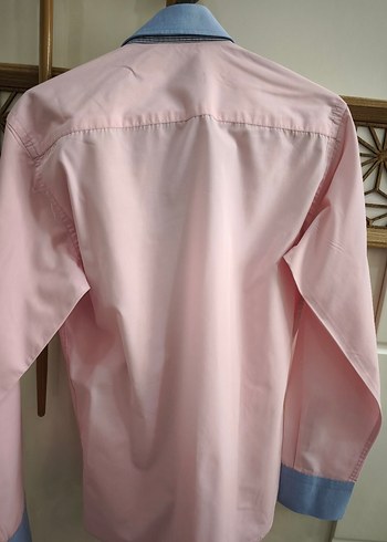 Tudors Düğmeli Pembe Erkek Gömlek - Görsel 4