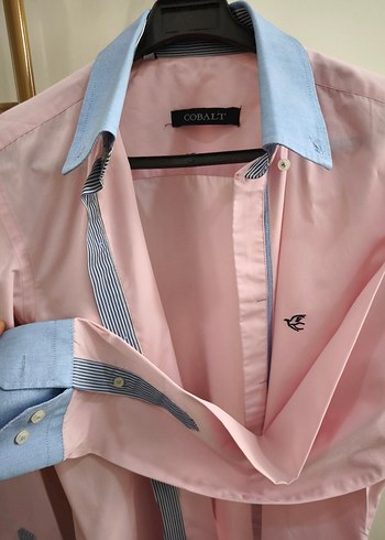 Tudors Düğmeli Pembe Erkek Gömlek - Görsel 5