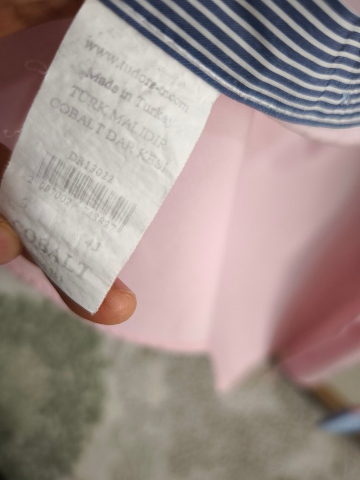 Tudors Düğmeli Pembe Erkek Gömlek - Görsel 3