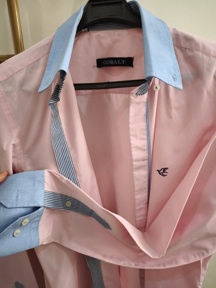 Tudors Düğmeli Pembe Erkek Gömlek - Görsel 5