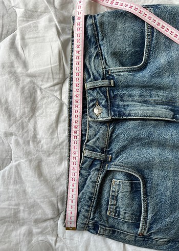 DeFacto Gri Mavi Rahat Kesim Kadın Kot Pantolon - Görsel 6