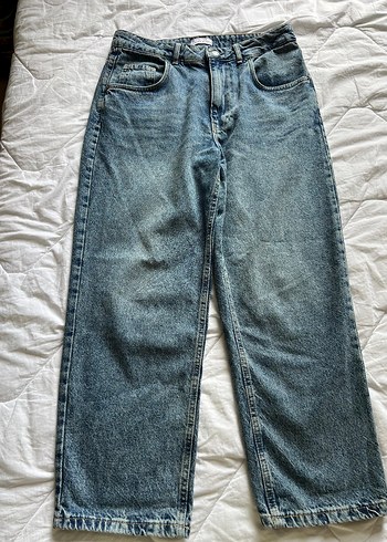 DeFacto Gri Mavi Rahat Kesim Kadın Kot Pantolon - Görsel 8