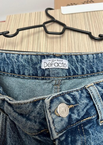 DeFacto Gri Mavi Rahat Kesim Kadın Kot Pantolon - Görsel 3