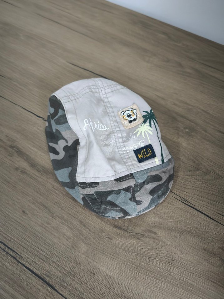 Gri Kamuflaj Desenli Erkek Şapka - Görsel 3