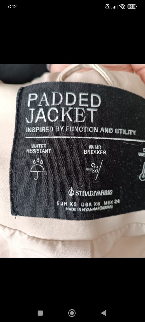 Kadın Beyaz Şişme Kısa Mont - Görsel 2