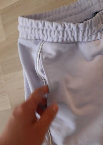 Beyaz Rahat Kesim Kadın Eşofman Altı - Görsel 4