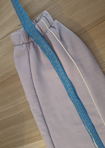 Beyaz Rahat Kesim Kadın Eşofman Altı - Görsel 5