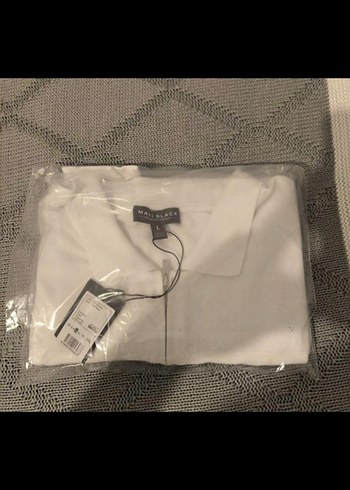 Fermuarlı Beyaz Erkek Polo Tişört - Görsel 3