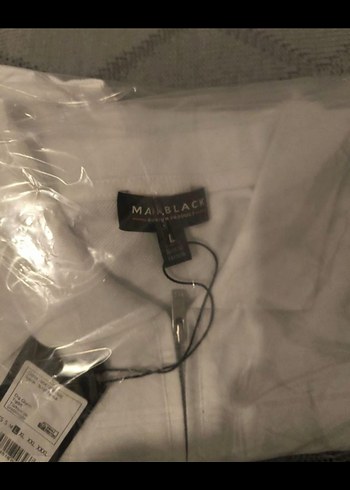 Fermuarlı Beyaz Erkek Polo Tişört - Görsel 2