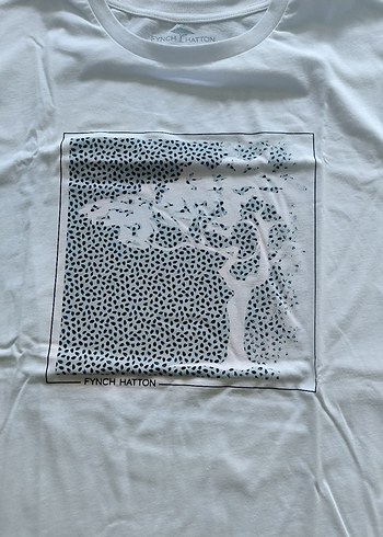 Beyaz Baskılı Erkek Tişört Fynch Hatton Almanya'dan - Görsel 2