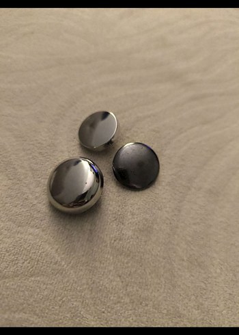 Gri Vintage Erkek Kol Düğmeleri - Görsel 3