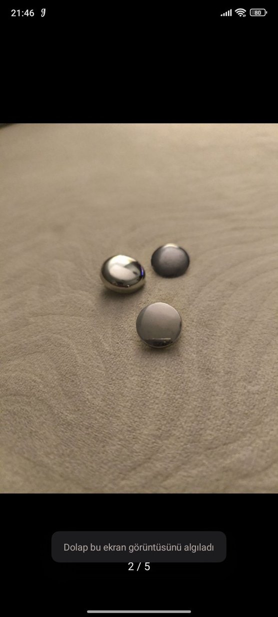 Gri Vintage Erkek Kol Düğmeleri - Görsel 2