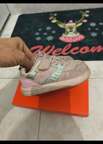 Kız Çocuk Pembe Velcro Bağcıklı Sneakers - Görsel 3