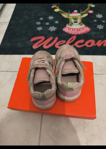 Kız Çocuk Pembe Velcro Bağcıklı Sneakers - Görsel 2