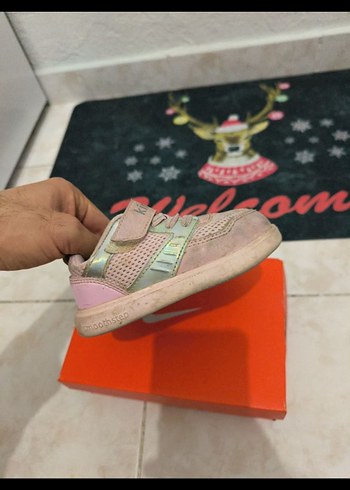 Kız Çocuk Pembe Velcro Bağcıklı Sneakers - Görsel 5