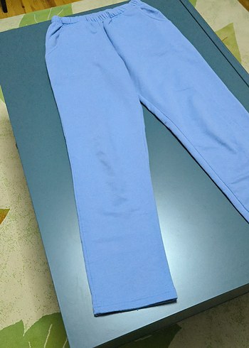 Kızlar için Rahat Kesim Mavi Pantolon - Görsel 7