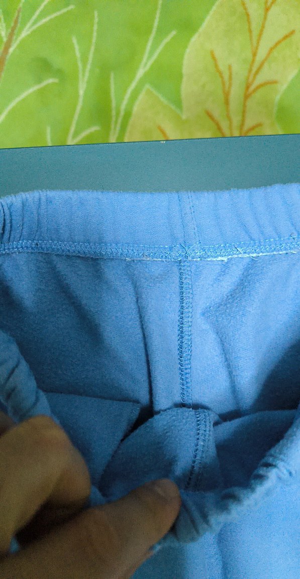 Kızlar için Rahat Kesim Mavi Pantolon - Görsel 5