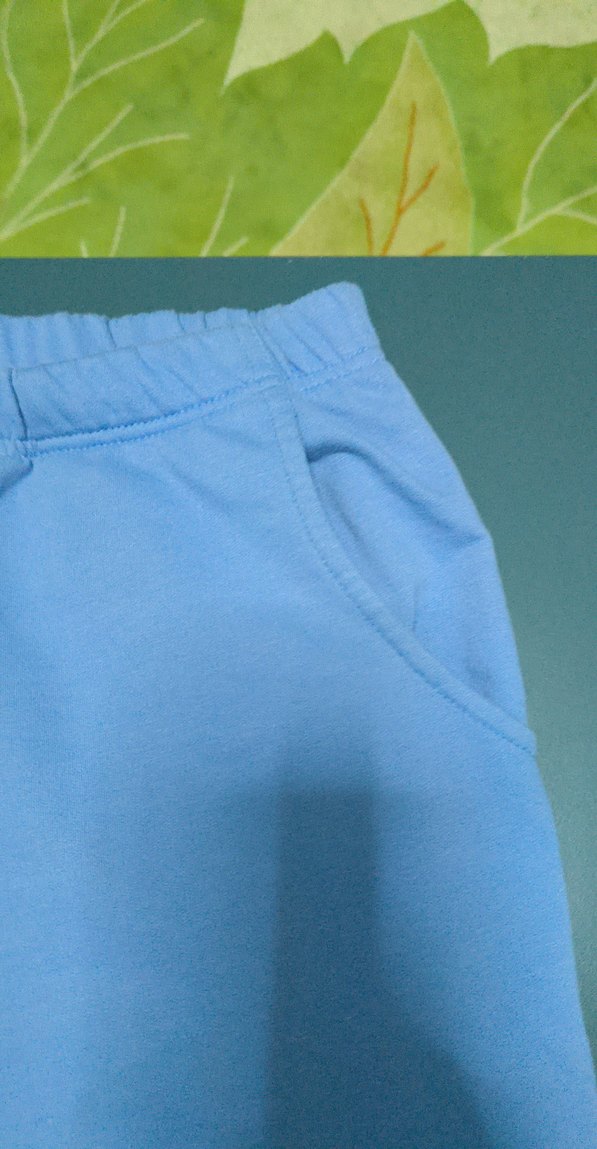 Kızlar için Rahat Kesim Mavi Pantolon - Görsel 4