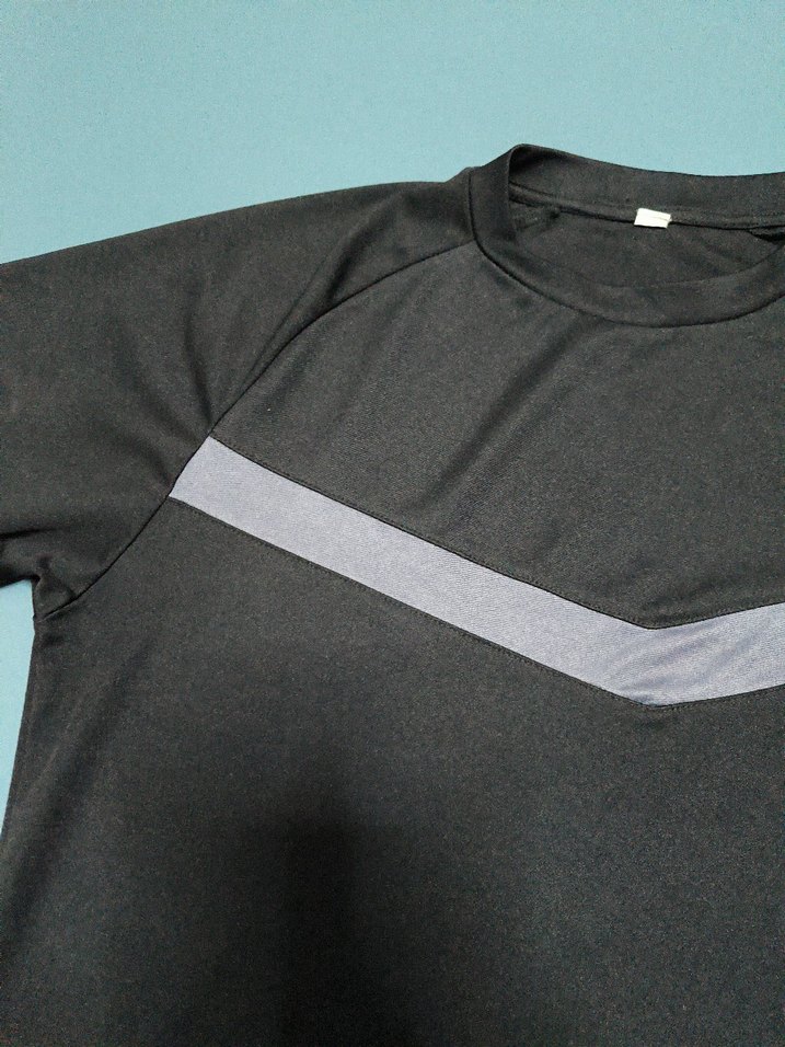 Siyah Erkek Kısa Kollu Spor Tişört - Görsel 2