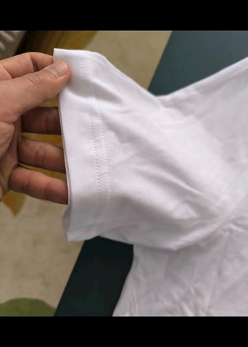 Beyaz Pamuklu Erkek Tişört Puma marka - Görsel 4