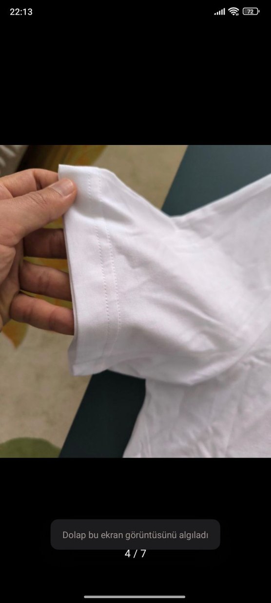 Beyaz Pamuklu Erkek Tişört Puma marka - Görsel 4