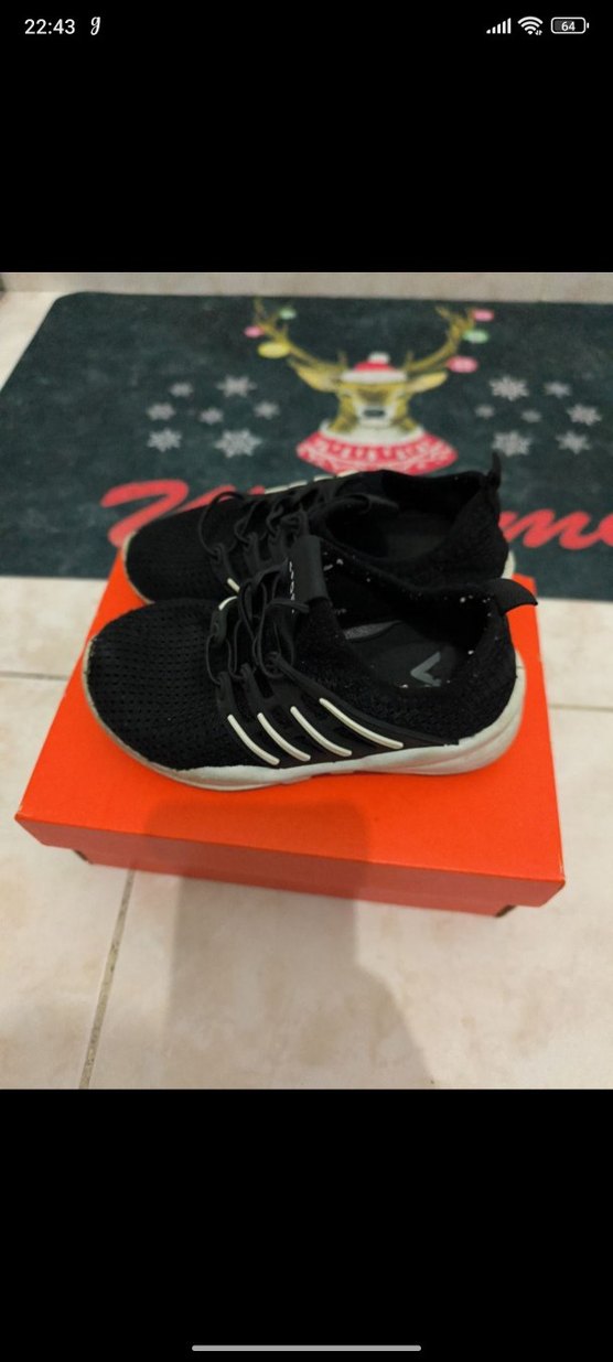 Renkli Baskılı Siyah Bağcıklı Erkek Spor Ayakkabı - Görsel 2