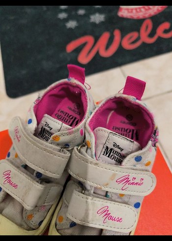 Kız Çocuk Beyaz Renkli Baskılı Sneaker - Görsel 2