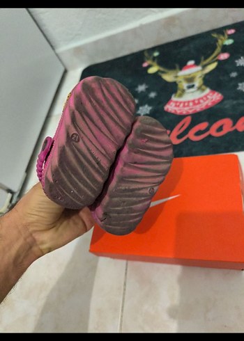 Kız Çocuk Pembe Kaydırmaz Terlik Velcro 21 numara - Görsel 4