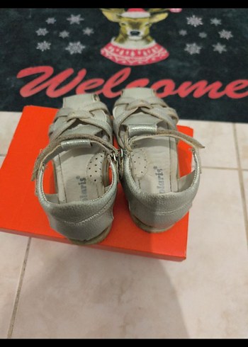 Kız Çocuk Bej Cırt Cırtlı Sandalet polaris 25 numara - Görsel 4