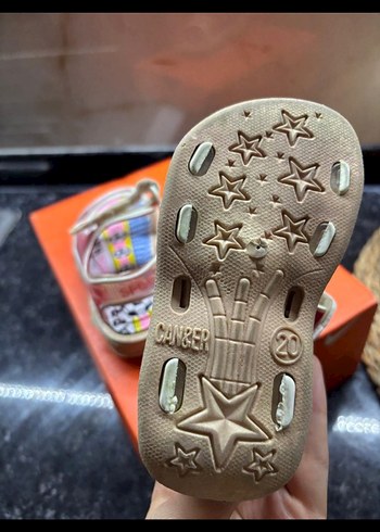 Renkli Baskılı Tokalı Erkek Çocuk Sandalet 20-21 numara - Görsel 3