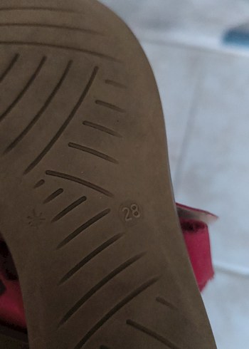 Pembe Süet Tokalı Kız Çocuk Sandalet - Görsel 5