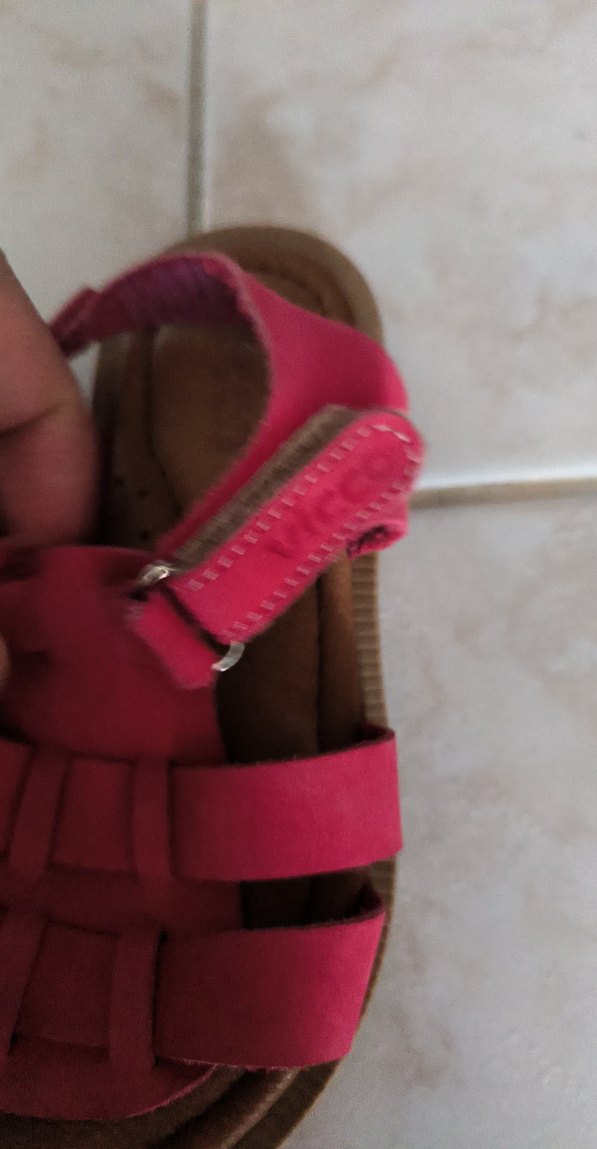 Pembe Süet Tokalı Kız Çocuk Sandalet - Görsel 4