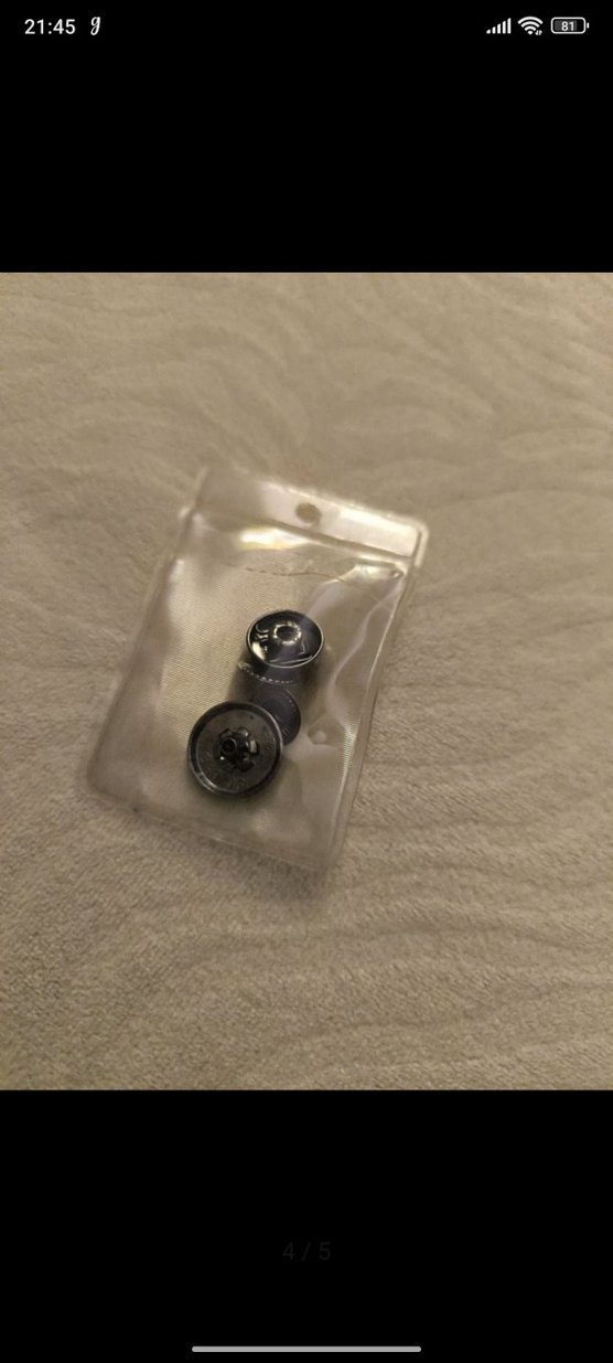 Erkek Siyah Minimalist düğme seti - Görsel 4