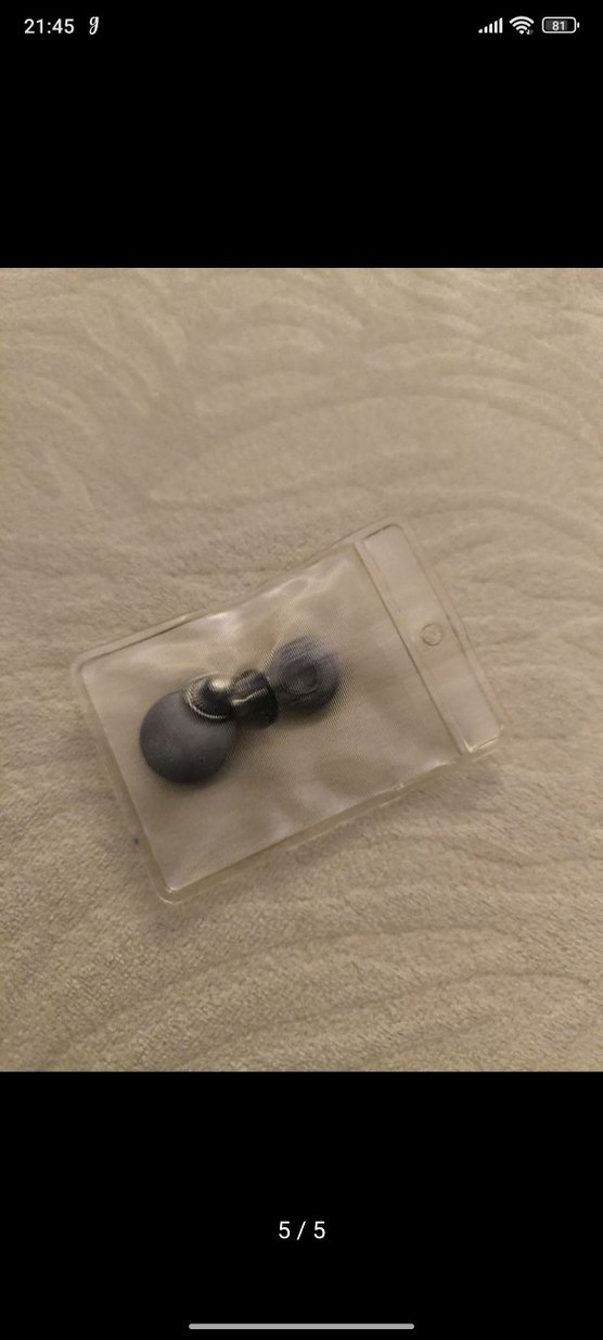 Erkek Siyah Minimalist düğme seti - Görsel 5