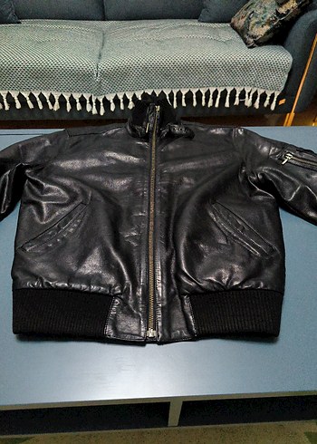 Kemerli Siyah Deri Erkek Ceket Abrams deri ceket Almanya'dan - Görsel 2
