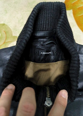 Kemerli Siyah Deri Erkek Ceket Abrams deri ceket Almanya'dan - Görsel 3