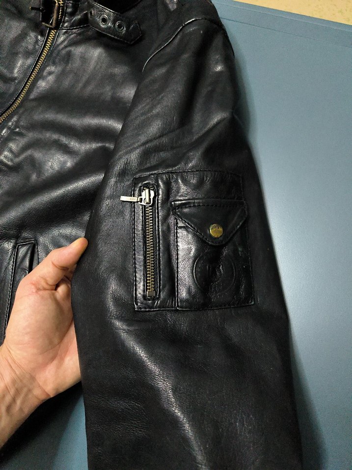 Kemerli Siyah Deri Erkek Ceket Abrams deri ceket Almanya'dan - Görsel 5