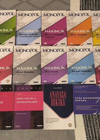 Monopol Hukuk ve Matematik Kitapları Seti 2022