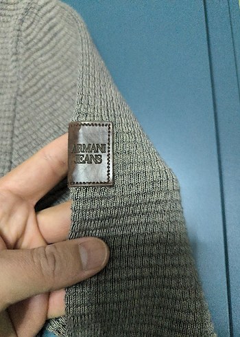 Armani Jeans Orjinal pamuk kazak L Beden - Görsel 9