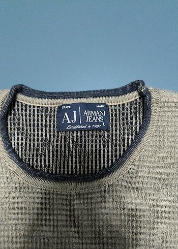 Armani Jeans Orjinal pamuk kazak L Beden - Görsel 2