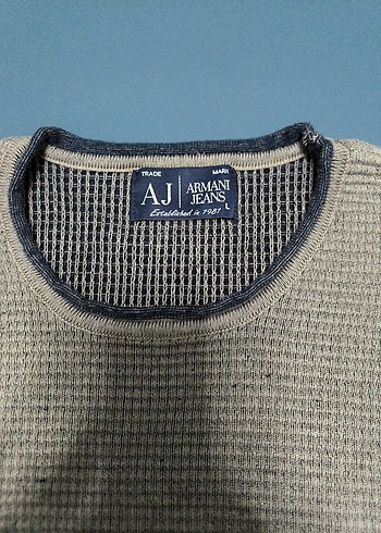 Armani Jeans Orjinal pamuk kazak L Beden - Görsel 8