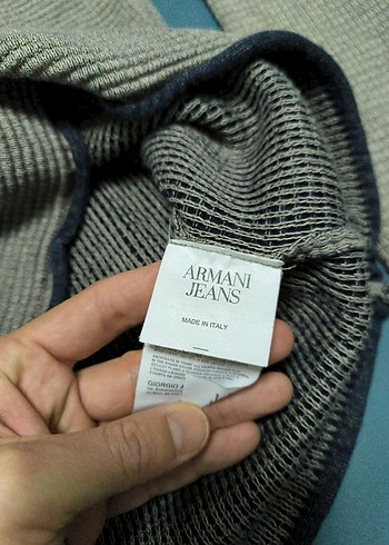 Armani Jeans Orjinal pamuk kazak L Beden - Görsel 6