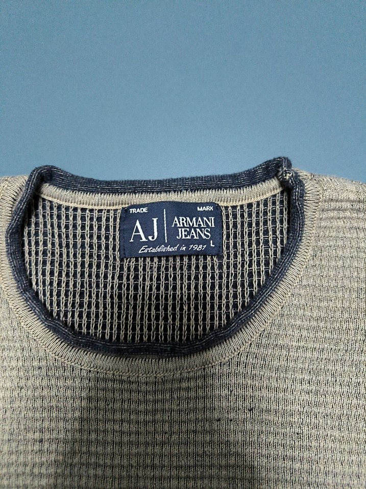 Armani Jeans Orjinal pamuk kazak L Beden - Görsel 2