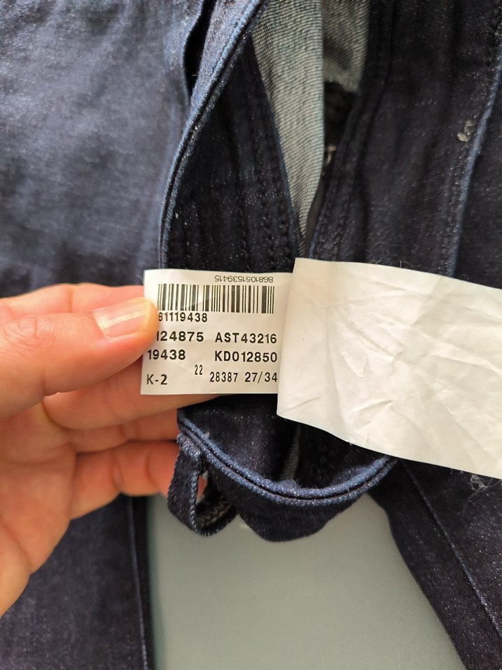 Düğmeli Lacivert Kadın Kot Pantolon - Görsel 4