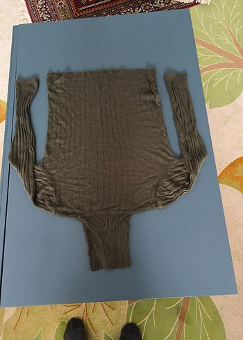 Gri Kadın Balıkçı Yaka Triko - Görsel 3